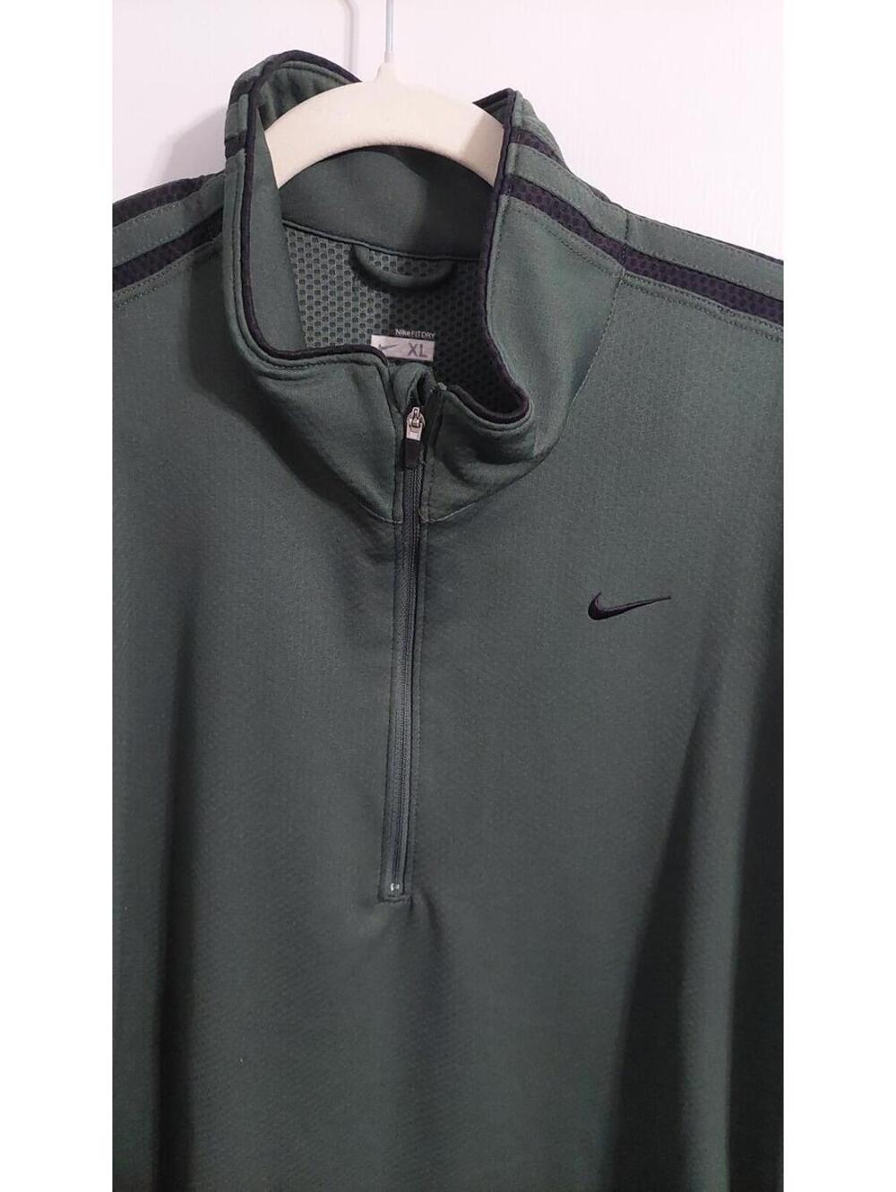 Nike Men's Green Half-Zip Pullover Jacket XL